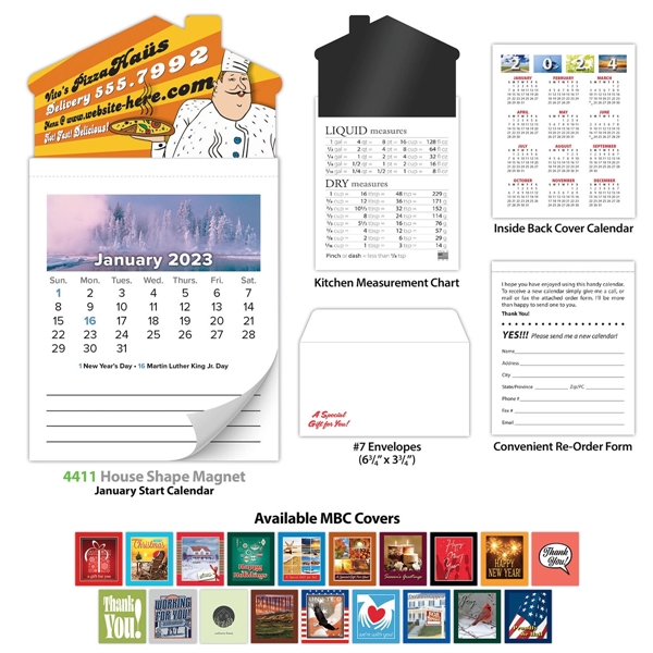 Magna-Cal House Magnet Standard Calendar - Jan 2016... from ASI 91760 Tradenet Publishing / TradeNet Line