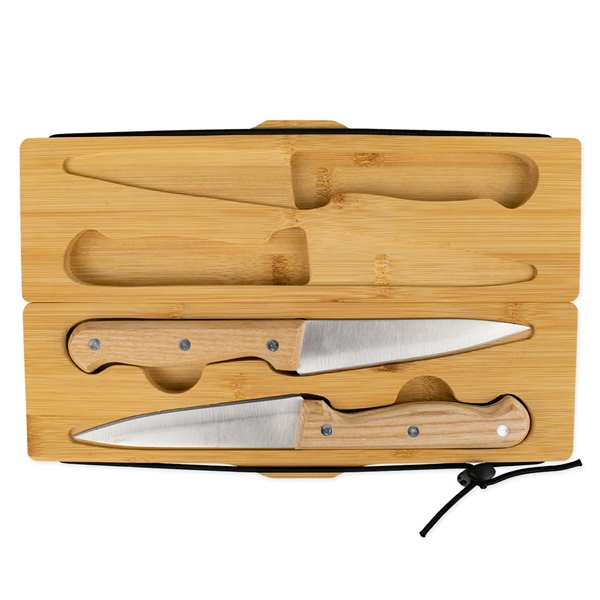Portable Cutlery set with two knives and container that doubles as... from ASI 54040 Fey Promo / Mi Line by Fey