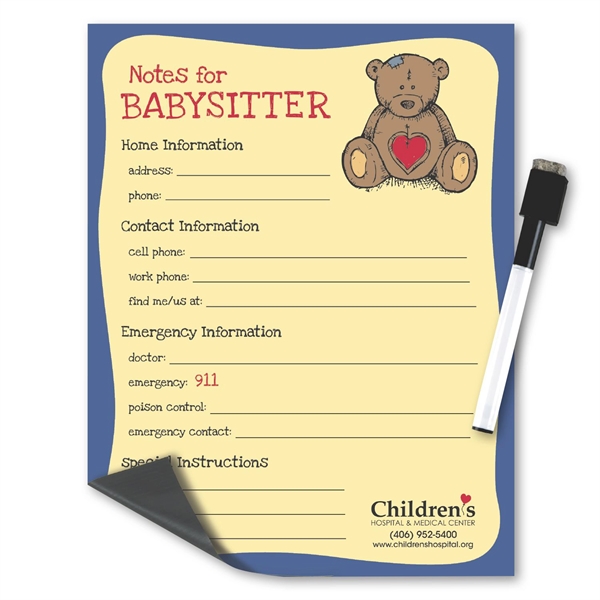 Fully magnetic memo board with dry erase pen.... from ASI 68507 The Magnet Group / Magnet LLC™