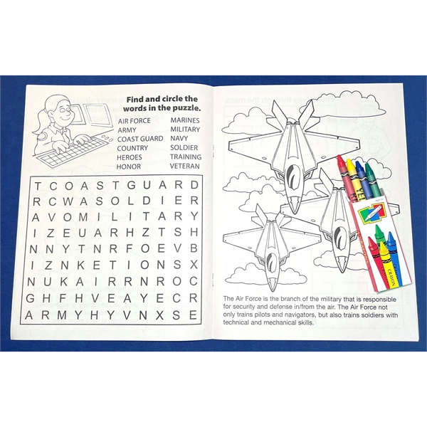 COLORING SET: American Heroes everyday coloring and activity book fun pack.... from ASI 45815 Coloring Book Solutions / Coloring Book Solutions™