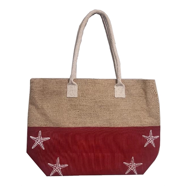 Jute Cotton Resort Tote... from ASI 34046 Allcasion Travelware Co