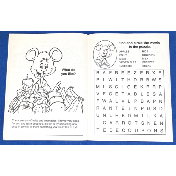 A Visit to the Supermarket educational coloring and activity book.... from ASI 45815 Coloring Book Solutions / Coloring Book Solutions™