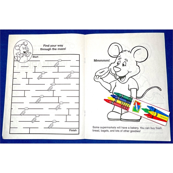 A Visit to the Supermarket coloring and activity book fun pack.... from ASI 45815 Coloring Book Solutions / Coloring Book Solutions™