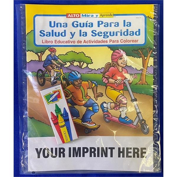 A Guide To Health and Safety Spanish coloring and activity book... from ASI 45815 Coloring Book Solutions / Coloring Book Solutions™