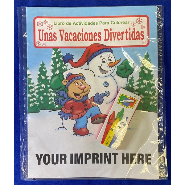 Holiday Fun Spanish coloring and activity book fun pack.... from ASI 45815 Coloring Book Solutions / Coloring Book Solutions™