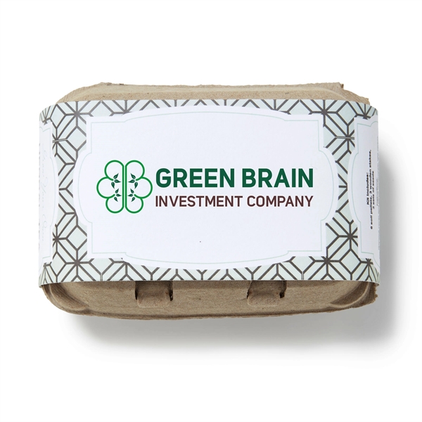 Egg carton garden kit includes seeds, soil and three wooden plant... from ASI 63549 Jornik Manufacturing Corp / Jornik