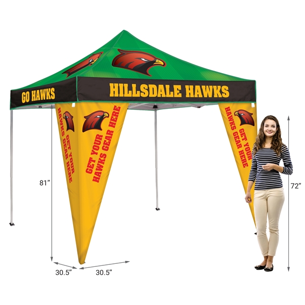 Heavy Duty Banner Set (2) for 10' Aluminum Hexagon or Square... from ASI 80228 Quinn