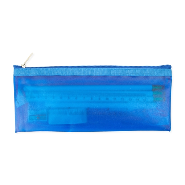3.5"H x 8.25"W Pencil pouch with zipper closure and CPSIA compliant... from ASI 54040 Fey Promo / Fey Binders and Organization Solutions