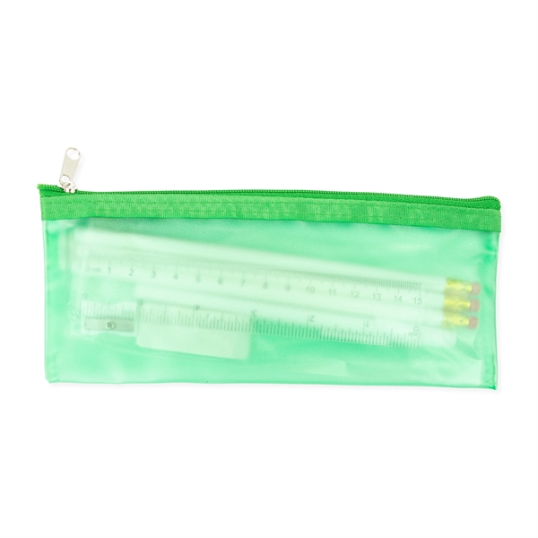 3.5"H x 8.25"W Pencil pouch with zipper closure and CPSIA compliant... from ASI 54040 Fey Promo / Fey Binders and Organization Solutions
