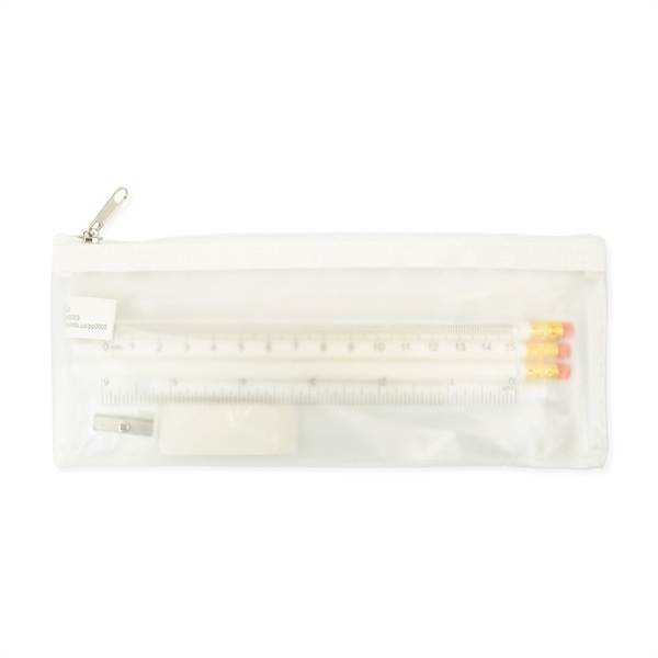 3.5"H x 8.25"W Pencil pouch with zipper closure and CPSIA compliant... from ASI 54040 Fey Promo / Fey Binders and Organization Solutions