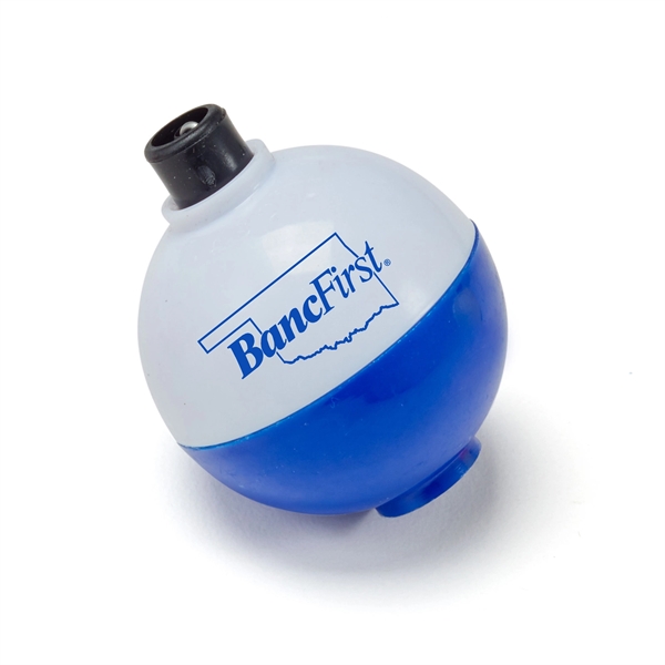 1.5" diameter plastic fishing bobber in assorted two-tone colors.... from ASI 63549 Jornik Manufacturing Corp / Jornik