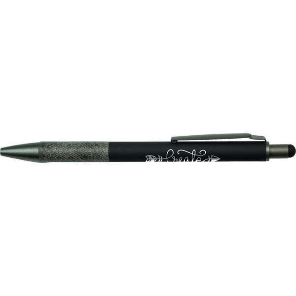 2-in-1 stylus pen with a rubberized coating.... from ASI 57653 Gold Bond