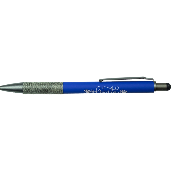 2-in-1 stylus pen with a rubberized coating.... from ASI 57653 Gold Bond