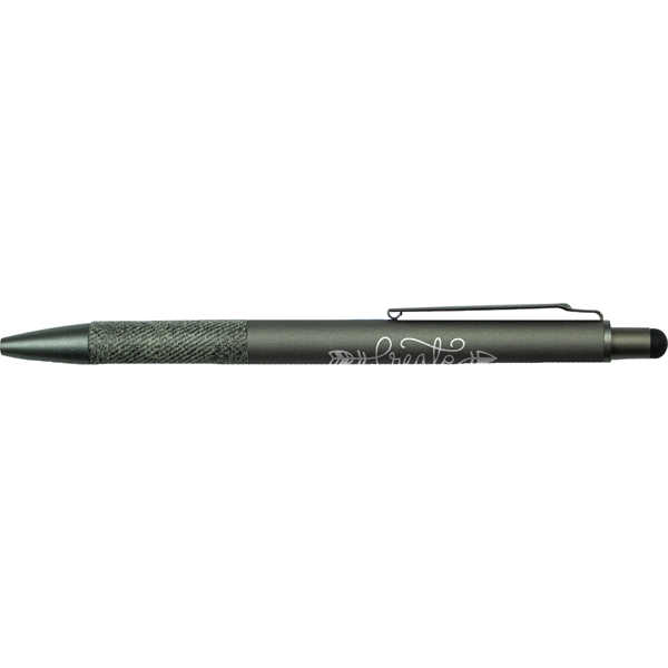 2-in-1 stylus pen with a rubberized coating.... from ASI 57653 Gold Bond