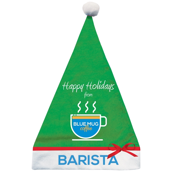 100% Polyester felt Christmas hat with full double sided color digital... from ASI 80228 Quinn