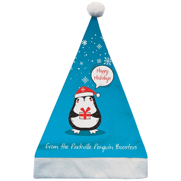 100% Polyester felt Christmas hat with full double sided color digital... from ASI 80228 Quinn