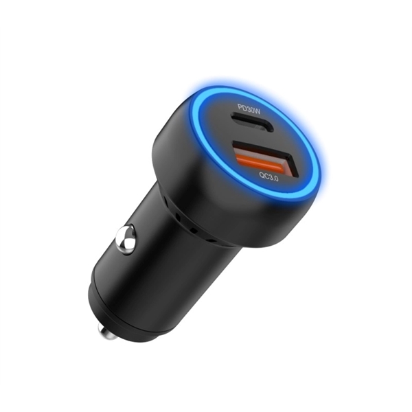 48W Dual USB car charger plus free laser engraving on 1... from ASI 37218 Athena Promo (tm)