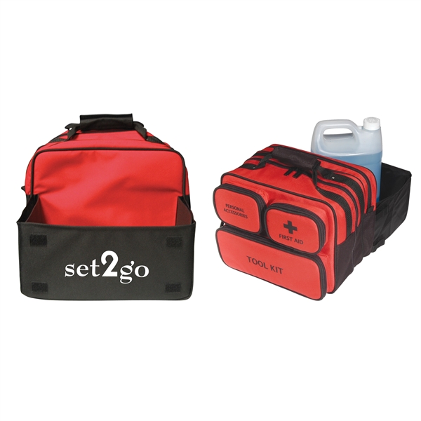 87 Pieces auto kit which includes 51 pieces first aid kit,... from ASI 63698 Justin Case®