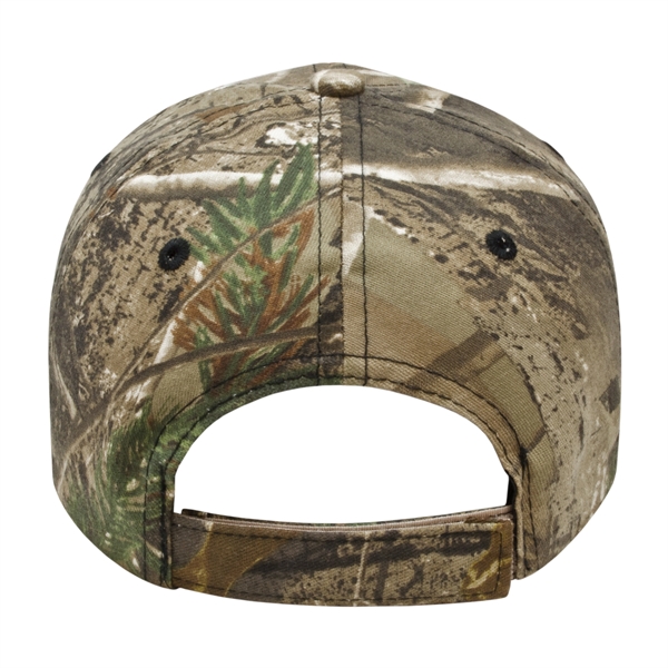 Medium profile six panel two tone camouflage twill cap.... from ASI 43792 Cap America Inc