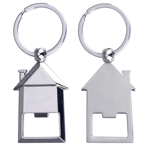 House Shaped Bottle Opener Keychain Key Holder... from ASI 74585 Nu Promo International / Nu Promo Line