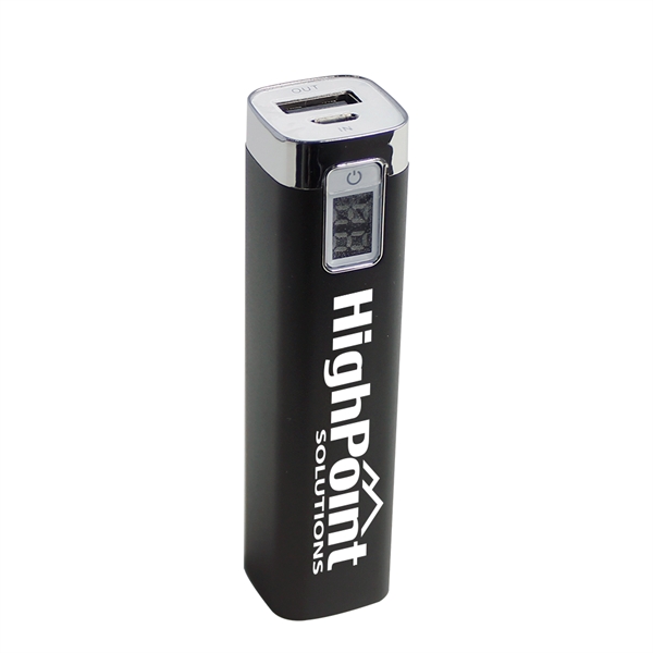 This custom metal power bank is designed with one USB port... from ASI 90154 Sunjoy Group Inc