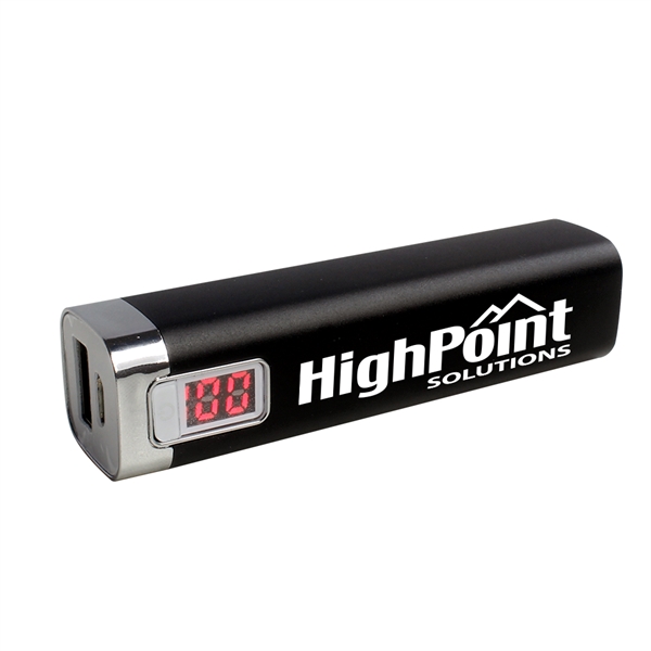 This custom metal power bank is designed with one USB port... from ASI 90154 Sunjoy Group Inc