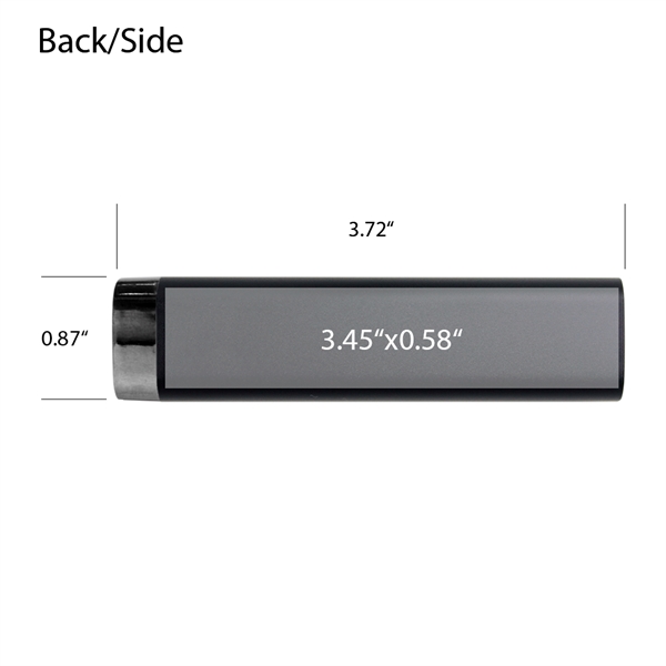 This custom metal power bank is designed with one USB port... from ASI 90154 Sunjoy Group Inc