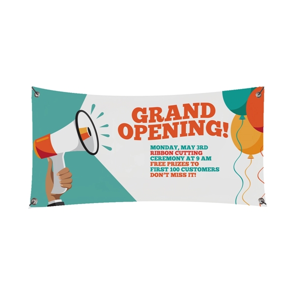 72" x 36" premium 13-ounce glossy vinyl banner with four corner... from ASI 61125 Hit Promotional Products / Hit®