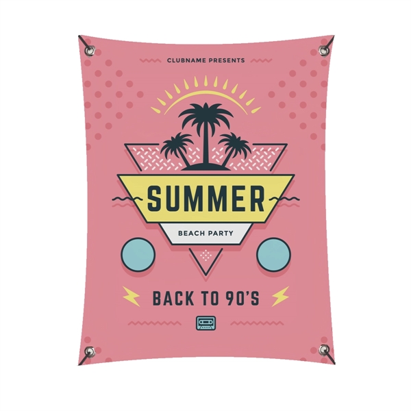 36" x 60" premium 13-ounce glossy vinyl banner with four corner... from ASI 61125 Hit Promotional Products / Hit®