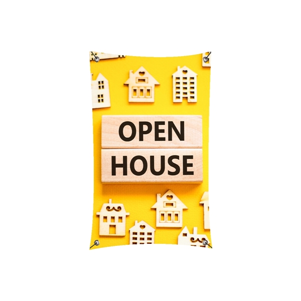 8' x 3' premium 13-ounce glossy vinyl banner with four corner... from ASI 61125 Hit Promotional Products / Hit®