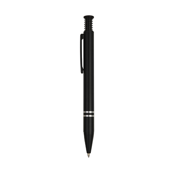 Matte finish click-action metal pen with chrome engraving + laser engrave... from ASI 37218 Athena Promo (tm)