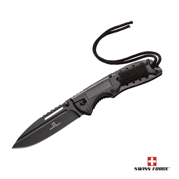 Swiss Force® Exaction Pocket Knife - Black... from ASI 84592 St Regis Group