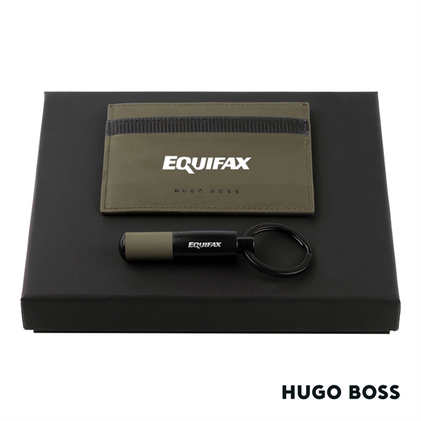 Hugo Boss® Matrix Card Holder/Gear Matrix Key Ring is a beautiful... from ASI 84592 St Regis Group