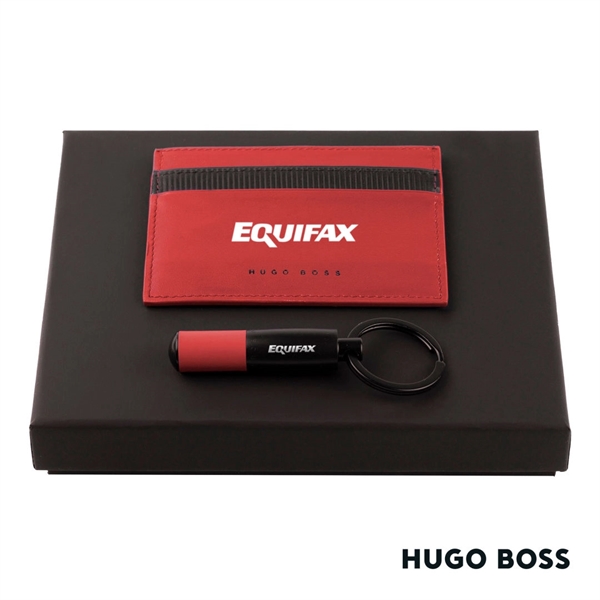 Hugo Boss® Matrix Card Holder/Gear Matrix Key Ring is a beautiful... from ASI 84592 St Regis Group