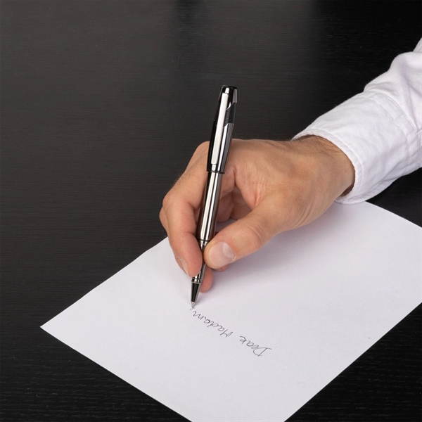 Hugo Boss® Chevron Pen in Gun Metal. With the innovative play... from ASI 84592 St Regis Group