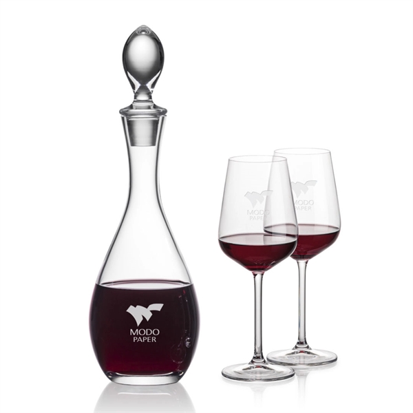 Lead Free Crystalline Malvern Decanter with 2 or 4 Elderwood wine... from ASI 84592 St Regis Group