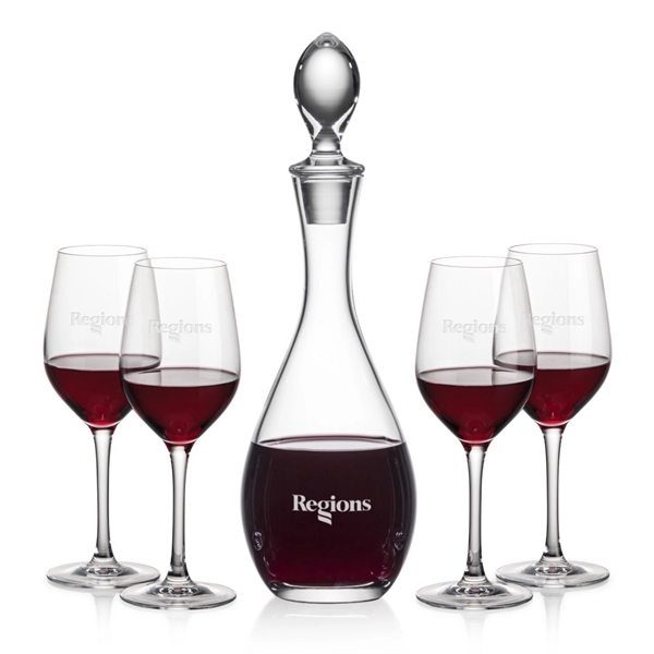 Lead Free Crystalline Malvern Decanter with 2 or 4  Lethbridge... from ASI 84592 St Regis Group