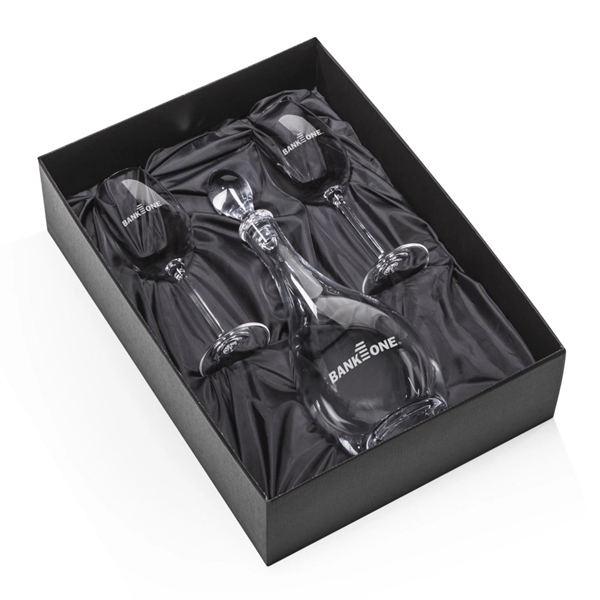 Lead Free Crystalline Malvern Decanter with 2 or 4 Coleford wine... from ASI 84592 St Regis Group