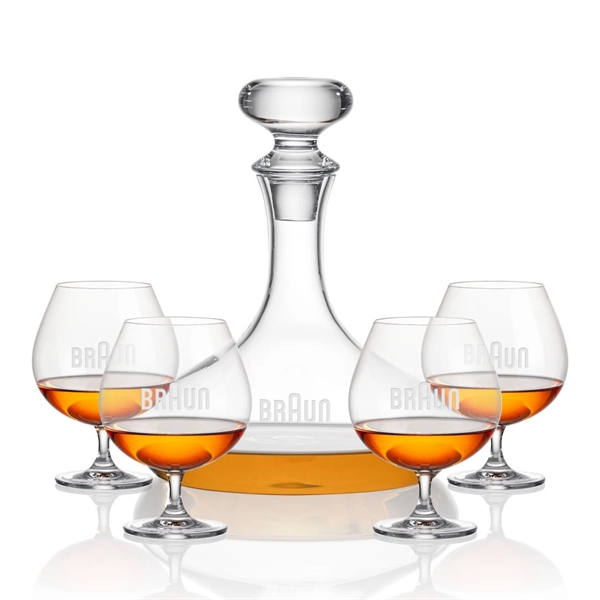 Stratford Decanter with 2 or 4 Cognac glasses set... from ASI 84592 St Regis Group