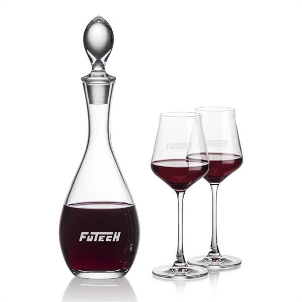 Lead Free Crystalline Malvern Decanter with 2 or 4 Blyth wine... from ASI 84592 St Regis Group