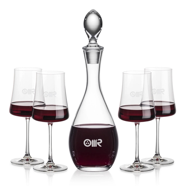 Lead Free Crystalline Malvern Decanter with 2 or 4 Dakota wine... from ASI 84592 St Regis Group