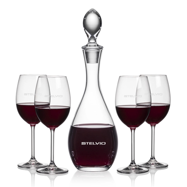 Lead Free Crystalline Malvern Decanter with 2 or 4  Blyth... from ASI 84592 St Regis Group