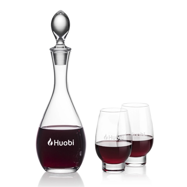 Gorgeous Malvern decanter set which includes 2 or 4 Glenarden stemless... from ASI 84592 St Regis Group