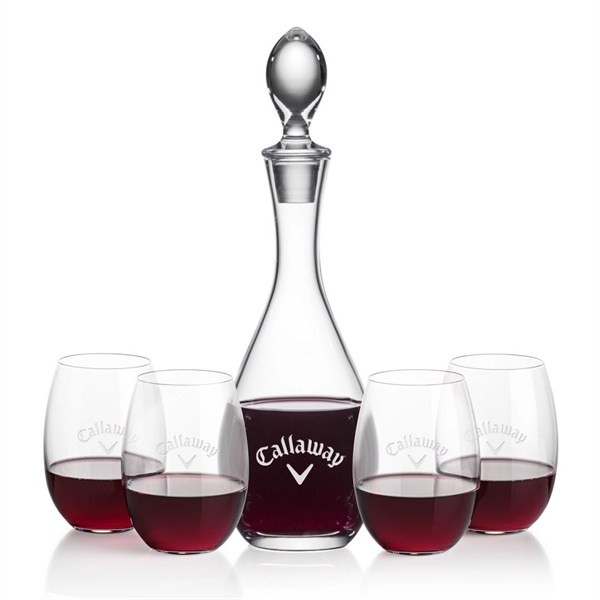 Gorgeous Malvern decanter set which includes 2 or 4 Carlita stemless... from ASI 84592 St Regis Group
