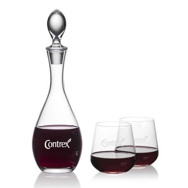 Gorgeous Malvern decanter set which includes 2 or 4 Howden stemless... from ASI 84592 St Regis Group