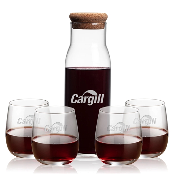 The Aviston 33oz Carafe features a cork lid to serve and... from ASI 84592 St Regis Group