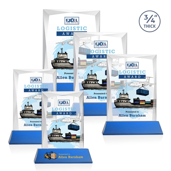 Rectangular shape starfire color VividPrint™ award on a clear or colored... from ASI 84592 St Regis Group / St Regis