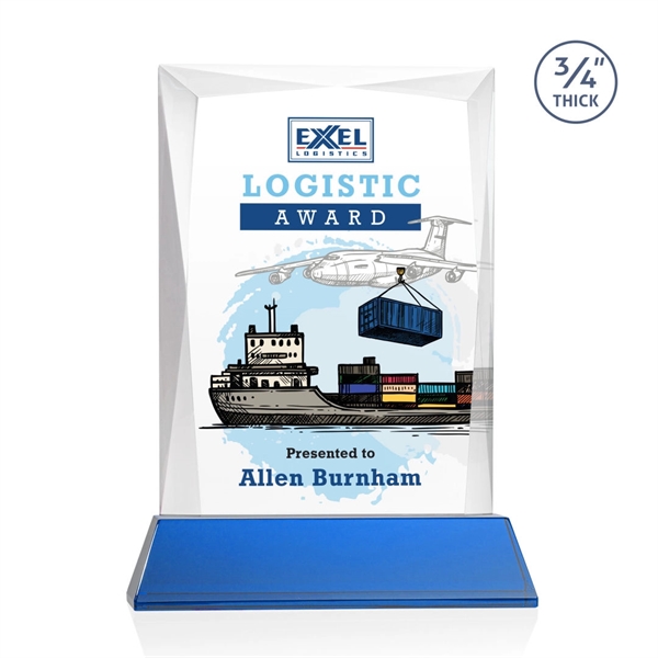 Rectangular shape starfire color VividPrint™ award on a clear or colored... from ASI 84592 St Regis Group / St Regis