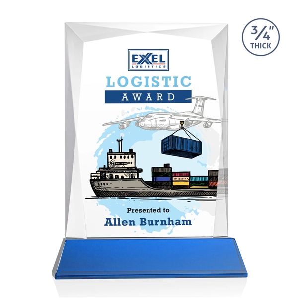 Rectangular shape starfire color VividPrint™ award on a clear or colored... from ASI 84592 St Regis Group / St Regis