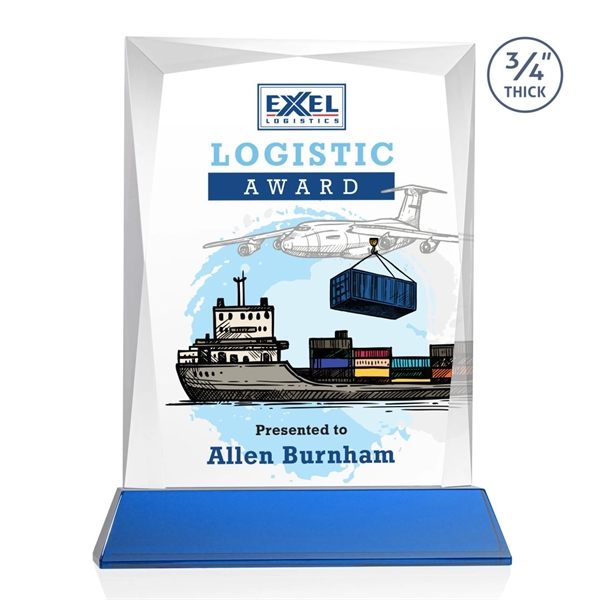 Rectangular shape starfire color VividPrint™ award on a clear or colored... from ASI 84592 St Regis Group / St Regis